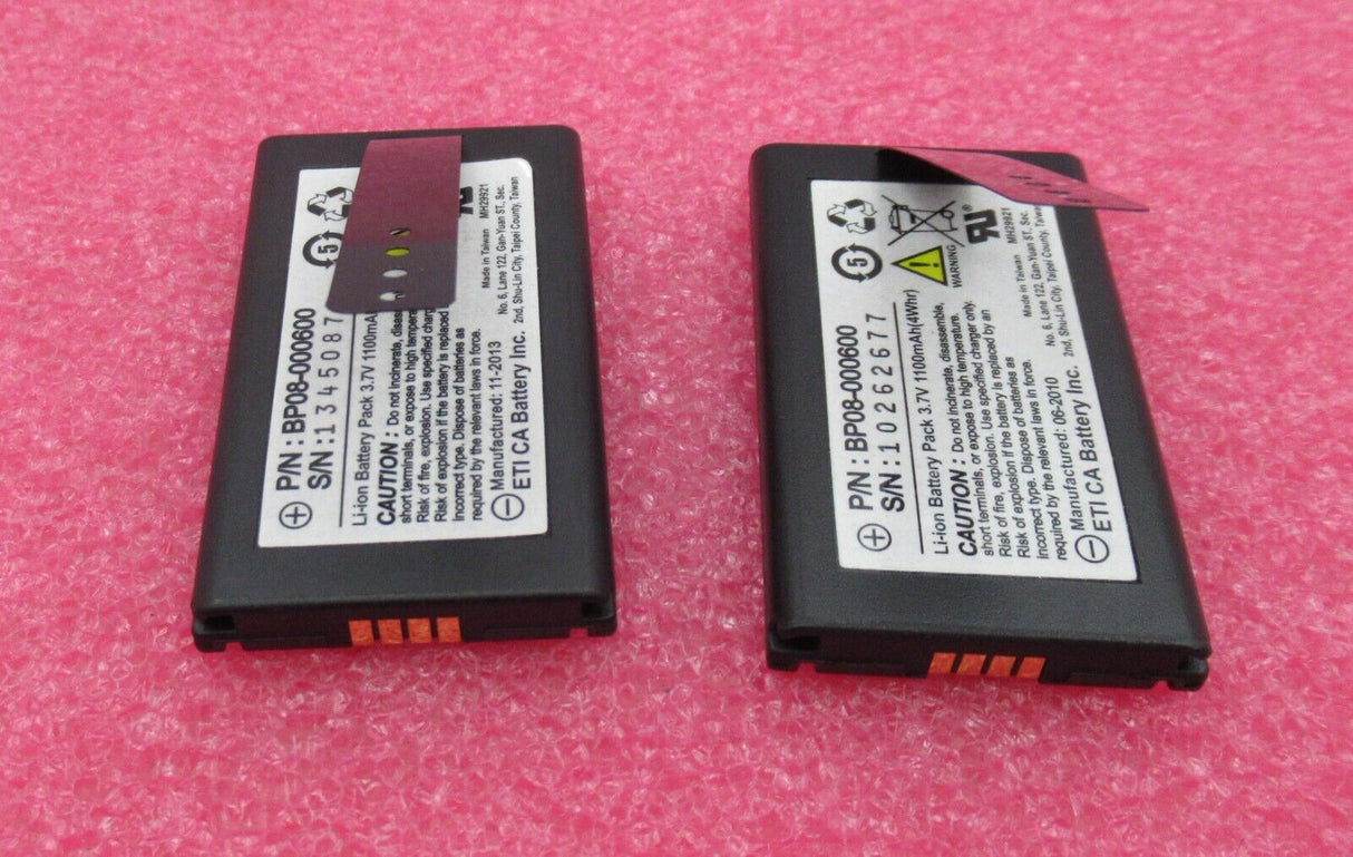 2 x Datalogic BP08-000600 Barcode Scanner Li-ion Battery Pack 3.7V 1100mAh 4Whr