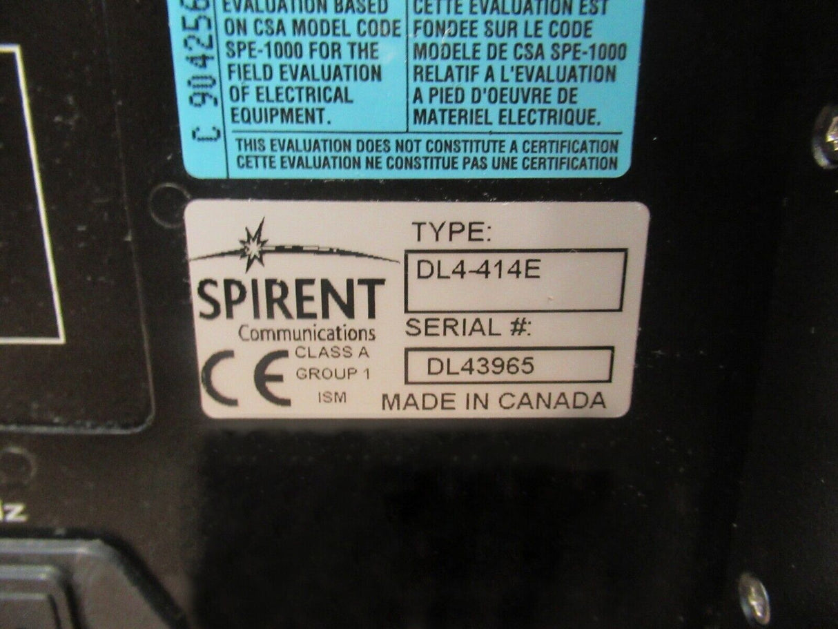 Spirent DLS-414E ADSL2++0.5mm PE 04 Straight Loop Simulator - 0-4.5Mhz Frequency
