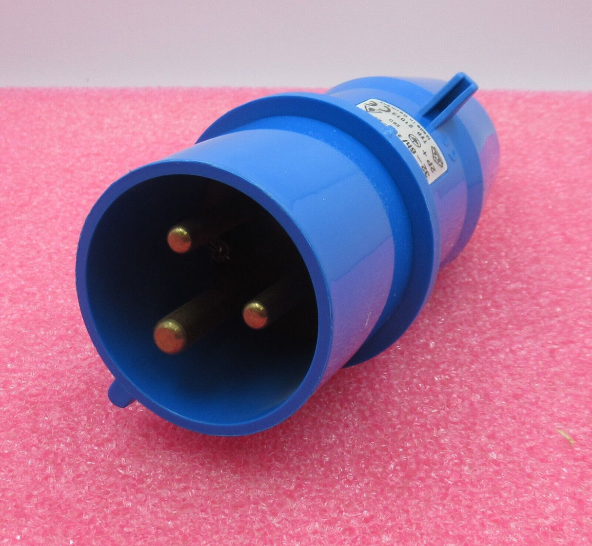 Bals CEE Norm 3 polig 240v Stecker Steckeroberteil IP44 Blau Typ 21013