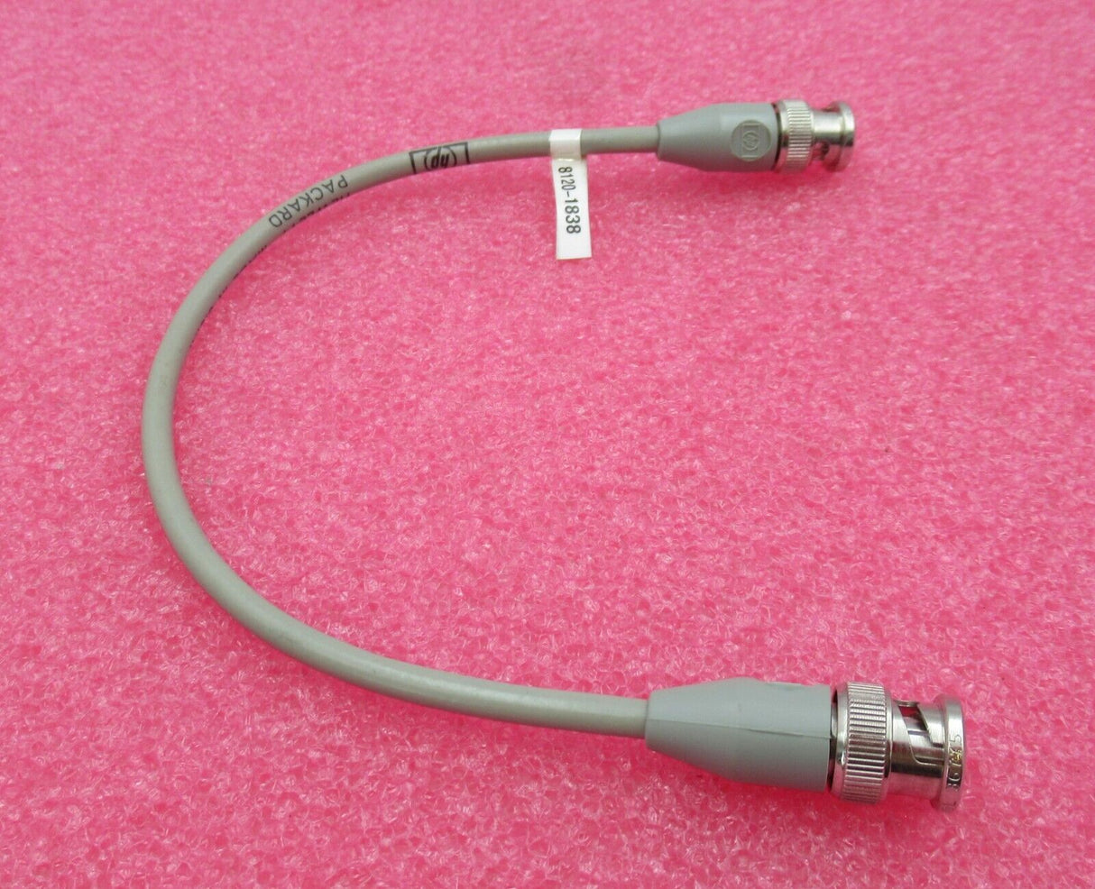 HP Keysight Agilent 8120-1838 12" 0.3M BNC Male To BNC Male Grey Coaxial Cable