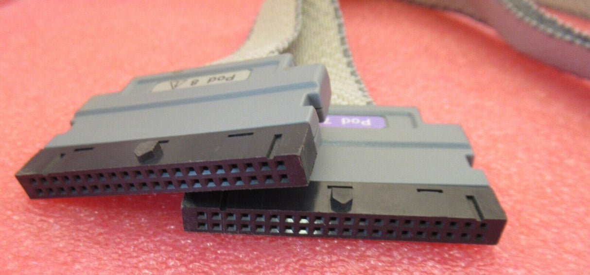 HP Agilent Keysight 16555-61606 (2)40P/50P Logic Analyzer Probe Cables Pod 7 & 8