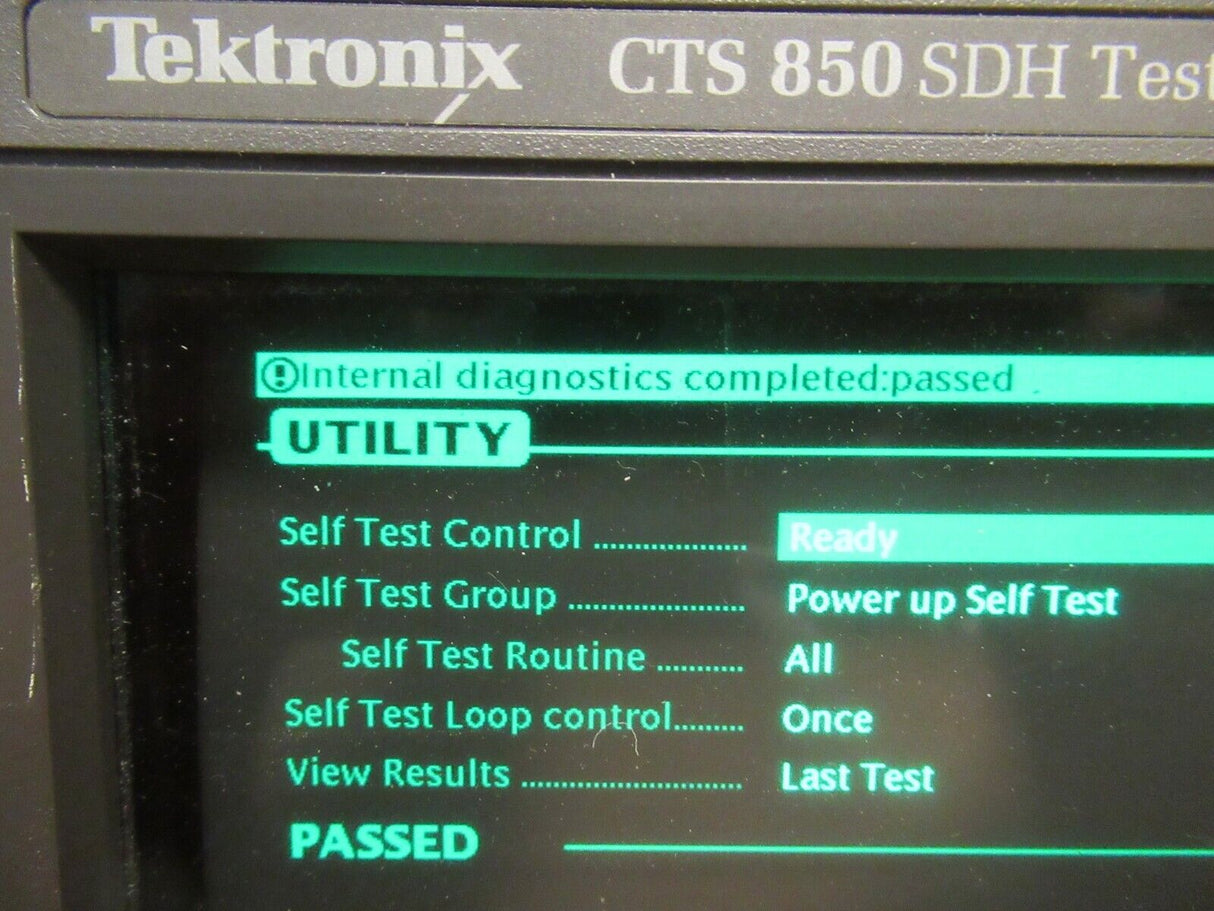Tektronix CTS850 SDH Test Set Opt.04,14,38 + Fiber Optic Plug-In 52,155,622Mb/s