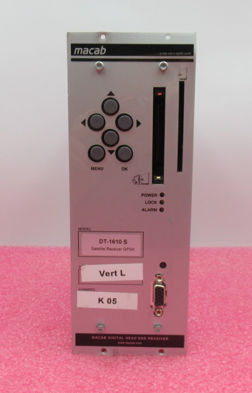 Macab DT-1610S Digital Head End Satellite Receiver QPSK 6501609