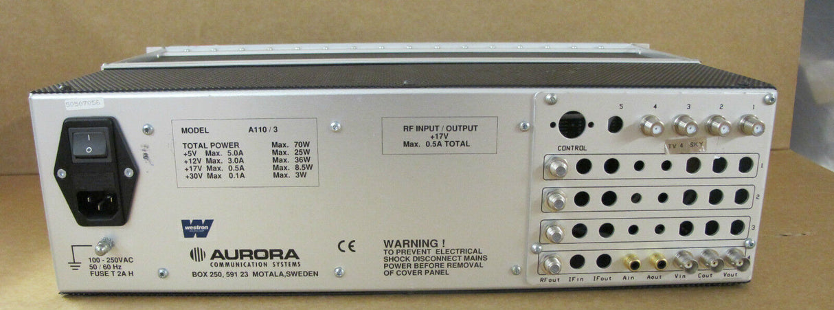 Aurora Communications Systems Chassis A110 /3 A320 Satellite A330 VHF/VSB Module
