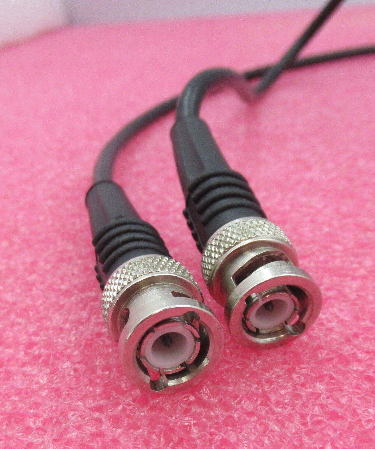 BNC Plug Male Straight To BNC Plug Male Straight Black Coaxial RF 1.2M Cable