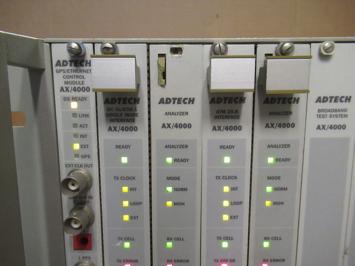 Spirent Adtech AX/4000 Broadband Test System 17-Slot Chassis - 400140CE 8x Cards