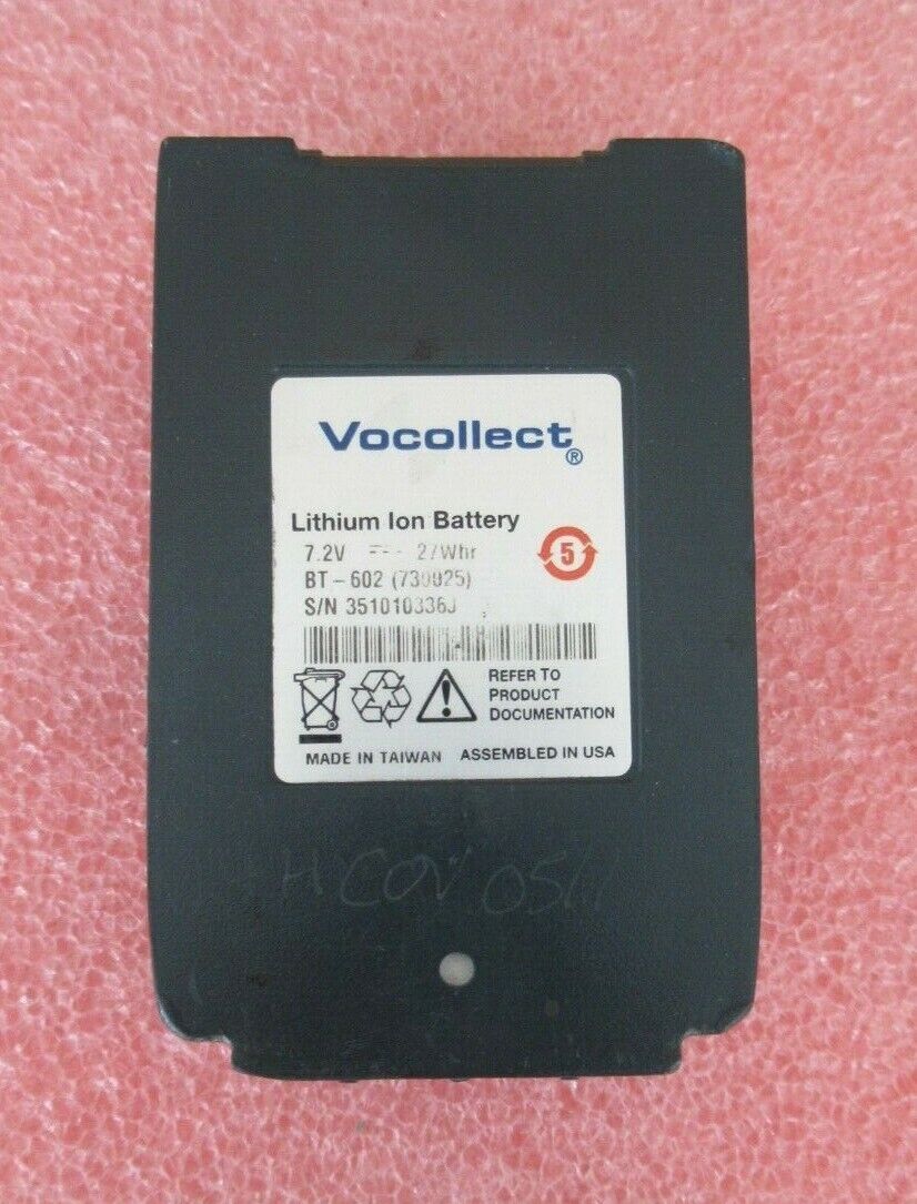 Batterie rechargeable au lithium-ion Vocollect d'origine 7,2 V-27 Wh BT-602 série T2