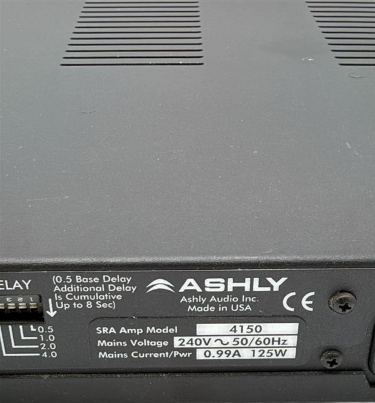 Ashly Audio SRA 4150 4x150W Class D Convection 1U Rack 4 Channel Power Amplifier3
