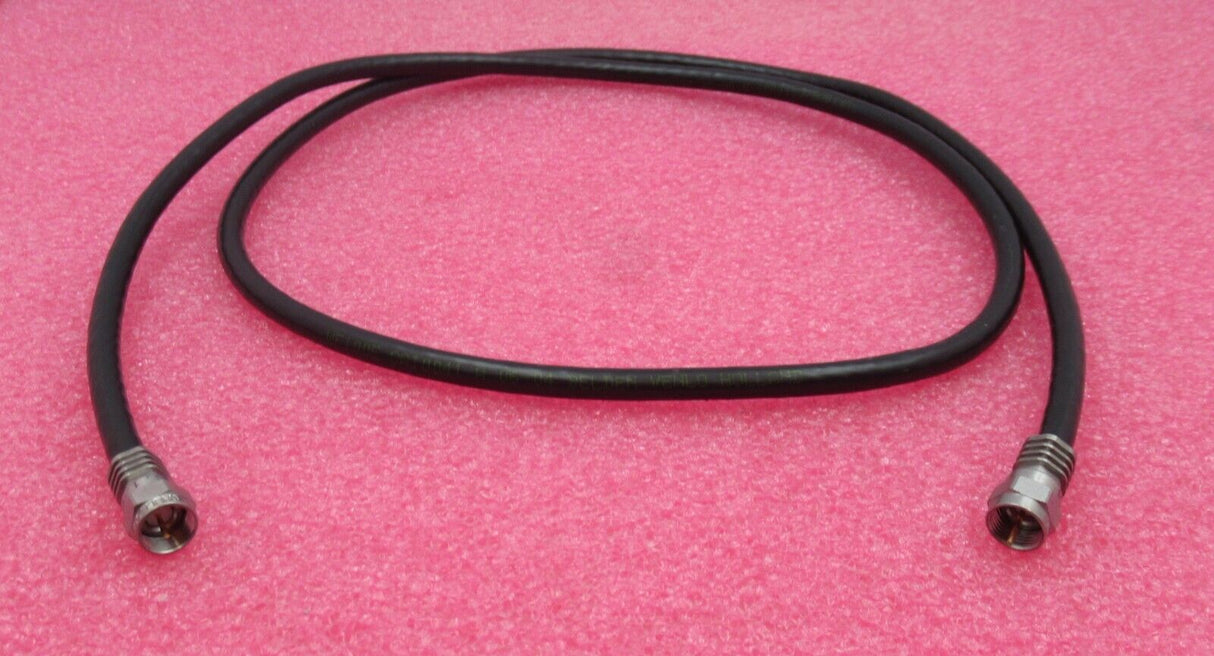 Job Lot 4 x F Connector Male To F Connector Male 1.2M Black RF Coaxial Cable