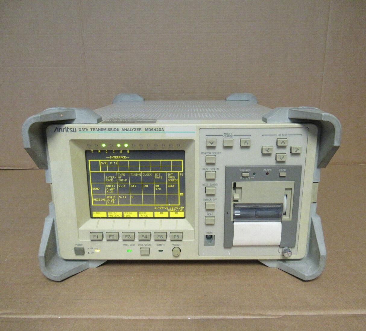 Analyseur de transmission de données Anritsu MD6420A 50 bit/s-10 Mbit/s 2x unités d'interface