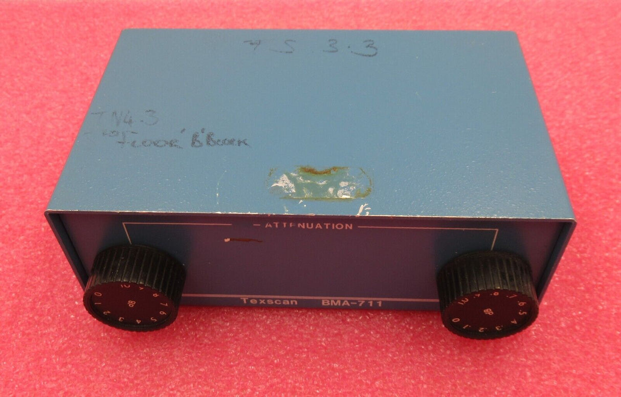 Texscan Trilithic BMA-711 Dual Benchtop Variable Attenuator 75Ohm 1GHz