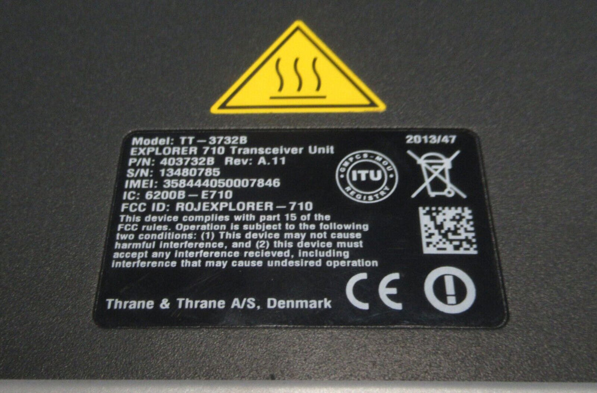 Cobham Satcom Explorer 710 Portable Satellite BGAN Terminal TT-3703B TT-3732B