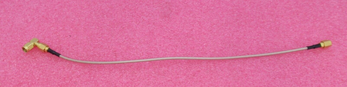 SMA Plug Male Right Angle To SMA Plug Male Straight 320MM Brown Coaxial RF Cable