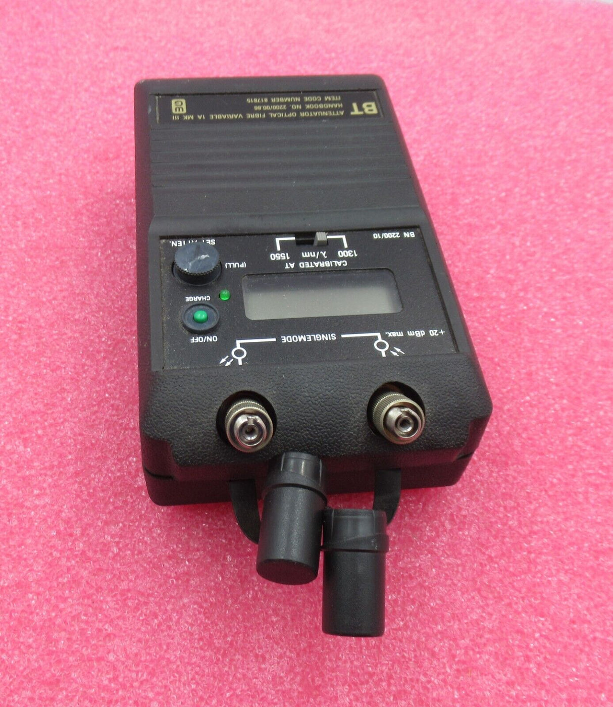 BT 817815 Attenuator Optical Fiber Variable 1A MK III 2200/00.89 BN2200/10