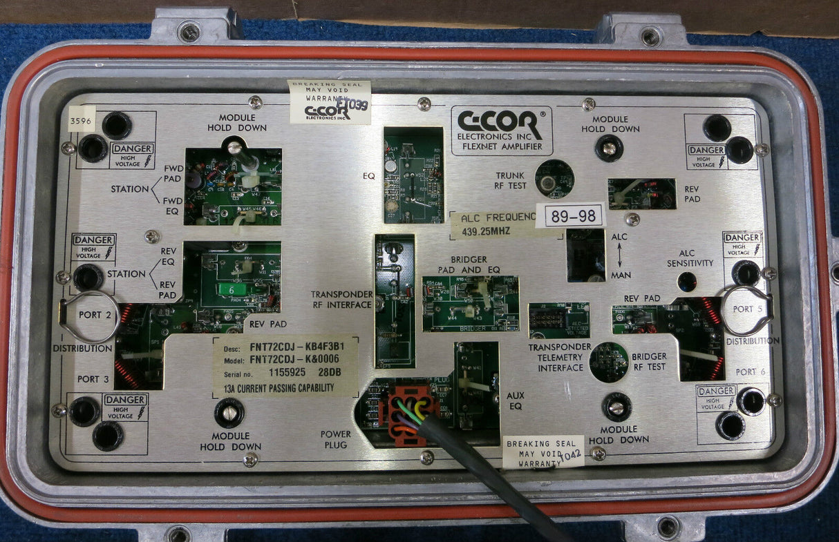 C-Cor Electronics FNT72CDJ 439.25 MHz Trunk Quadrant Amplifier Node