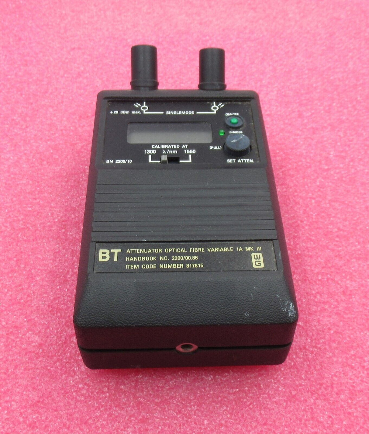 BT 817815 Attenuator Optical Fiber Variable 1A MK III 2200/00.89 BN2200/10