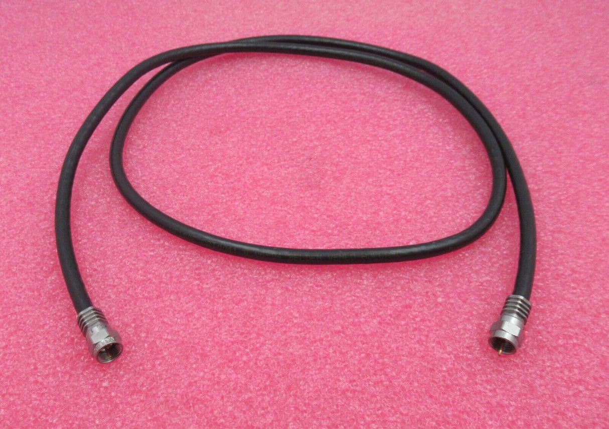 Job Lot 4 x F Connector Male To F Connector Male 1.2M Black RF Coaxial Cable