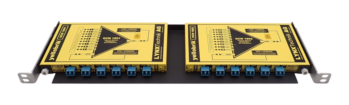 Lynx Technik OCM-1891 & OCM-1892 Yellobrik 9 Channel Fibre Optic CWDM LC Connect0