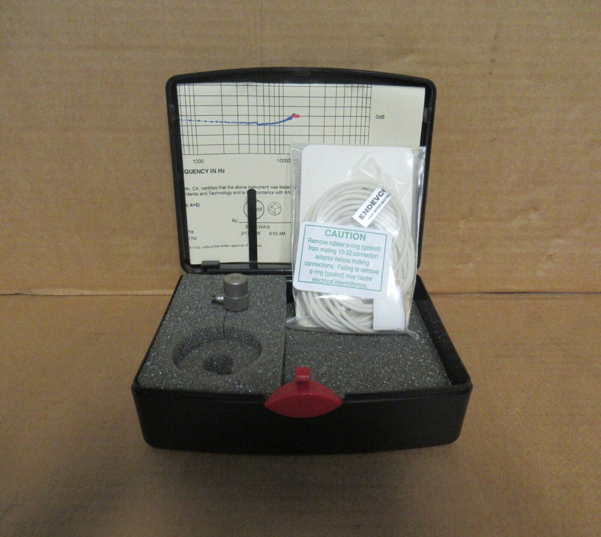 Endevco Model 751 Isotron Accelerometer + 3061A Cable For Vibration Sensor