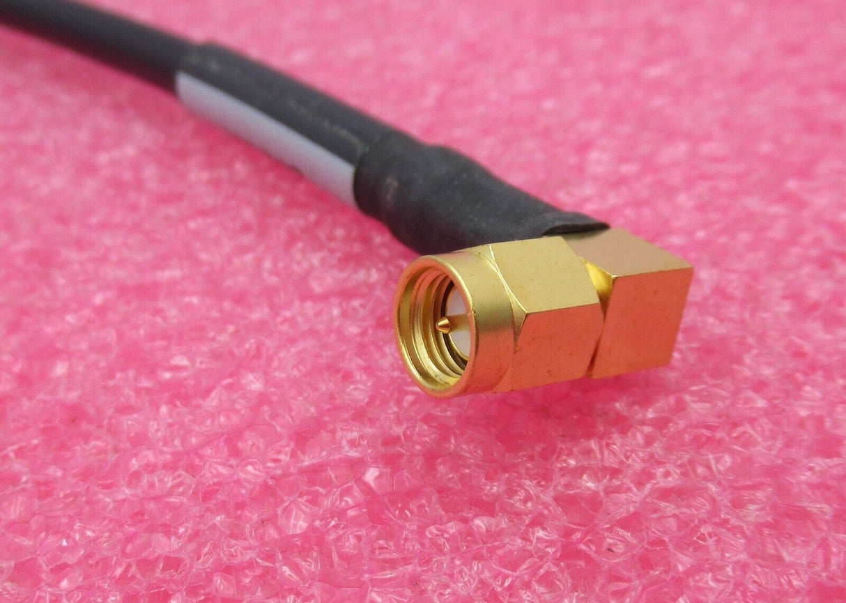 Huber & Suhner 990596B RF Coaxial Cable 85cm SMA Male Right Angle to Right Angle