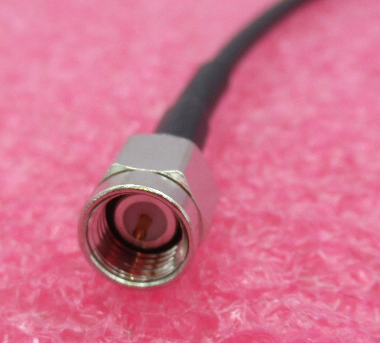 SMA Plug Male Straight To SMA Plug Male Straight 30cm Black Coaxial RF Cable