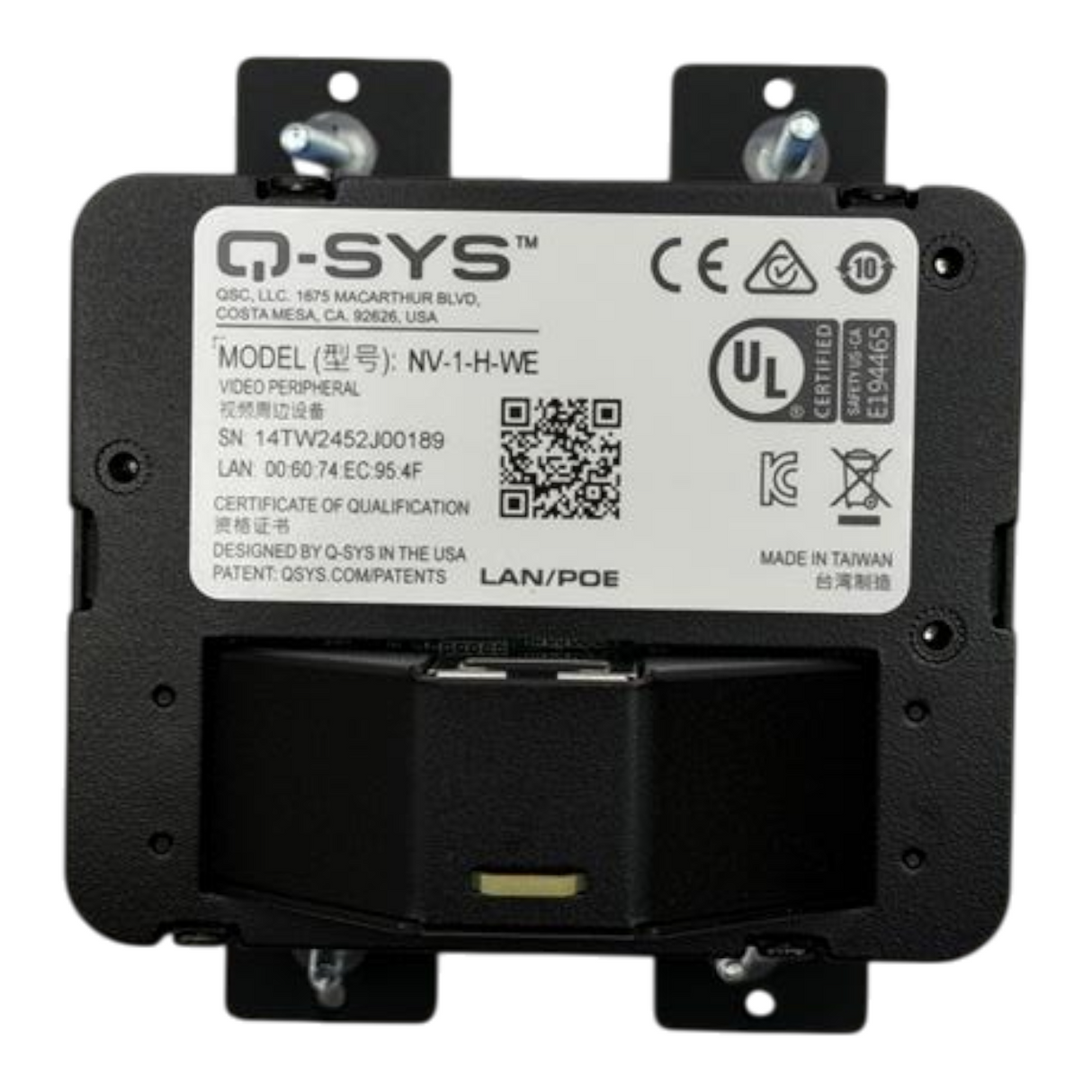 New QSC NV 1 H WE NV Series Single Channel HDMI Wallplate Encoder2