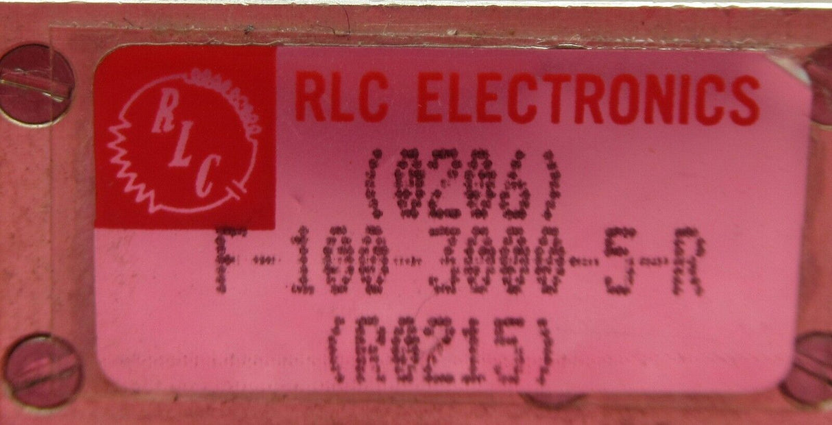 RLC Electronics F-100-3000-5-R Custom Wide Band High Pass Filter