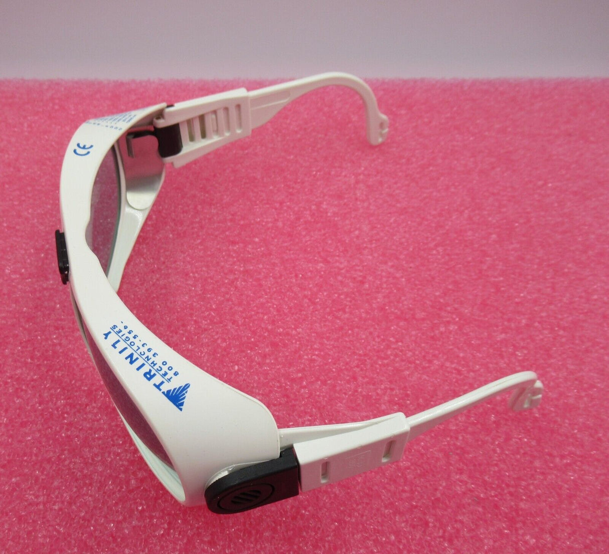 Trinity Operator Laser Safety Glasses White PPE Light Blue Lens Eyewear
