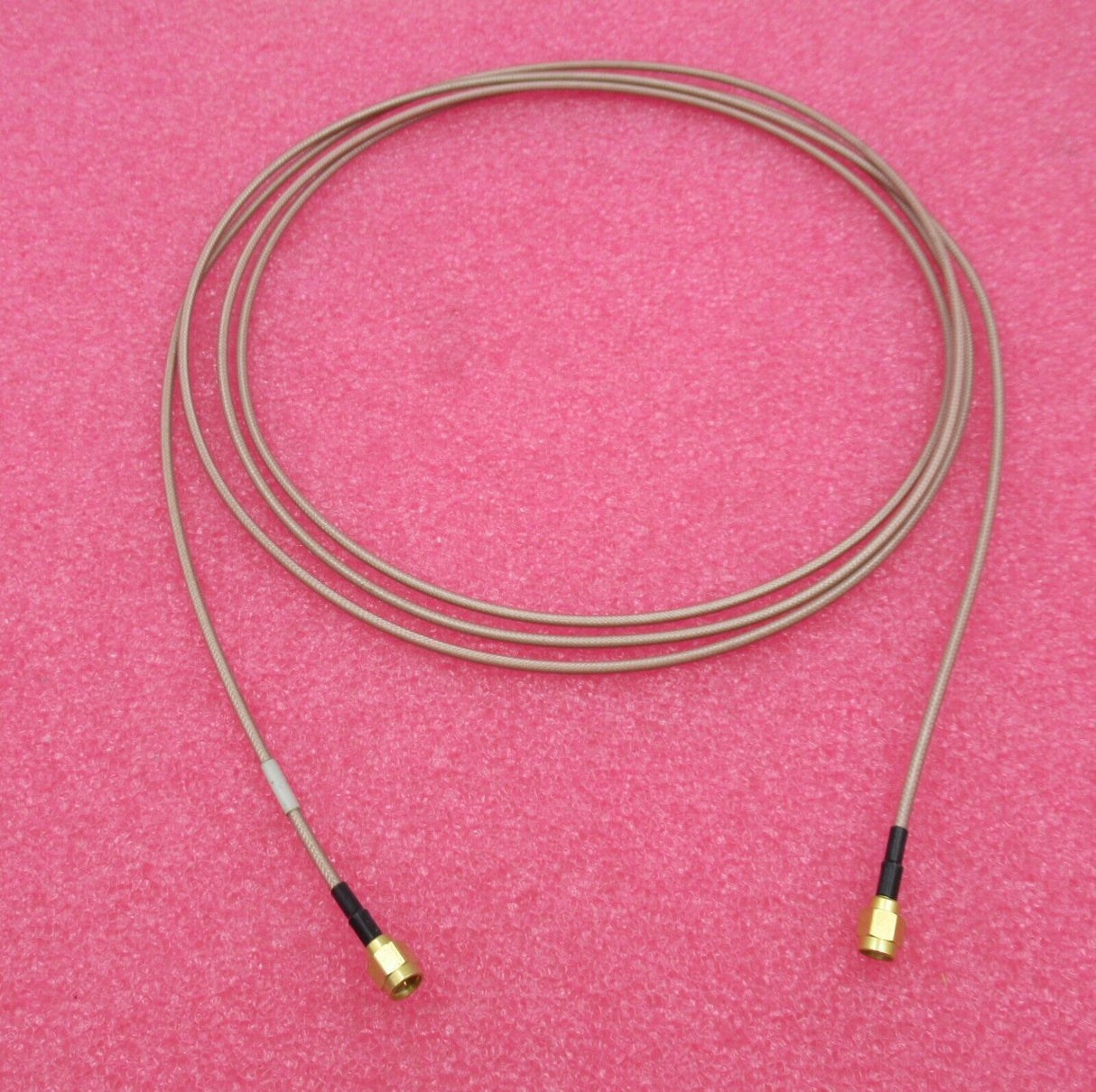 Straight SMA Plug Male To Straight SMA Plug Male 2.5M Brown Coaxial RF Cable