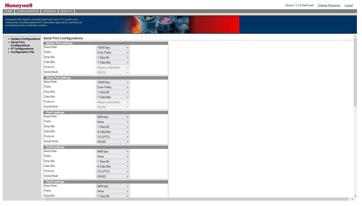 Honeywell Security MegaPIT HS10PIT Protocol Interface Translator CCTV Switcher