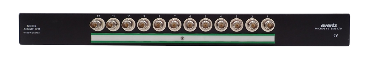 Evertz AESIMP12M AES XLR BNC Bulk Impedance Converters 1U Rackmount4