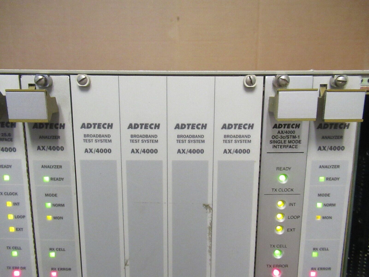 Spirent Adtech AX/4000 Broadband Test System 17-Slot Chassis - 400140CE 8x Cards