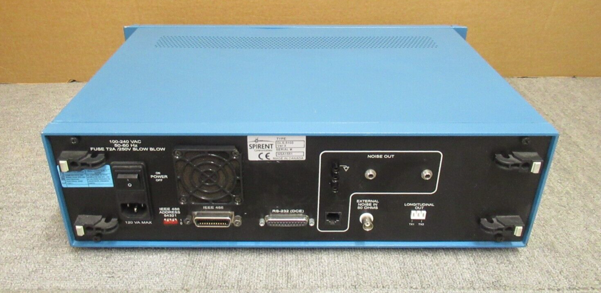Spirent DLS-5103 Impairment Generator ADSL HDSL ISDN Test Generator GPIB