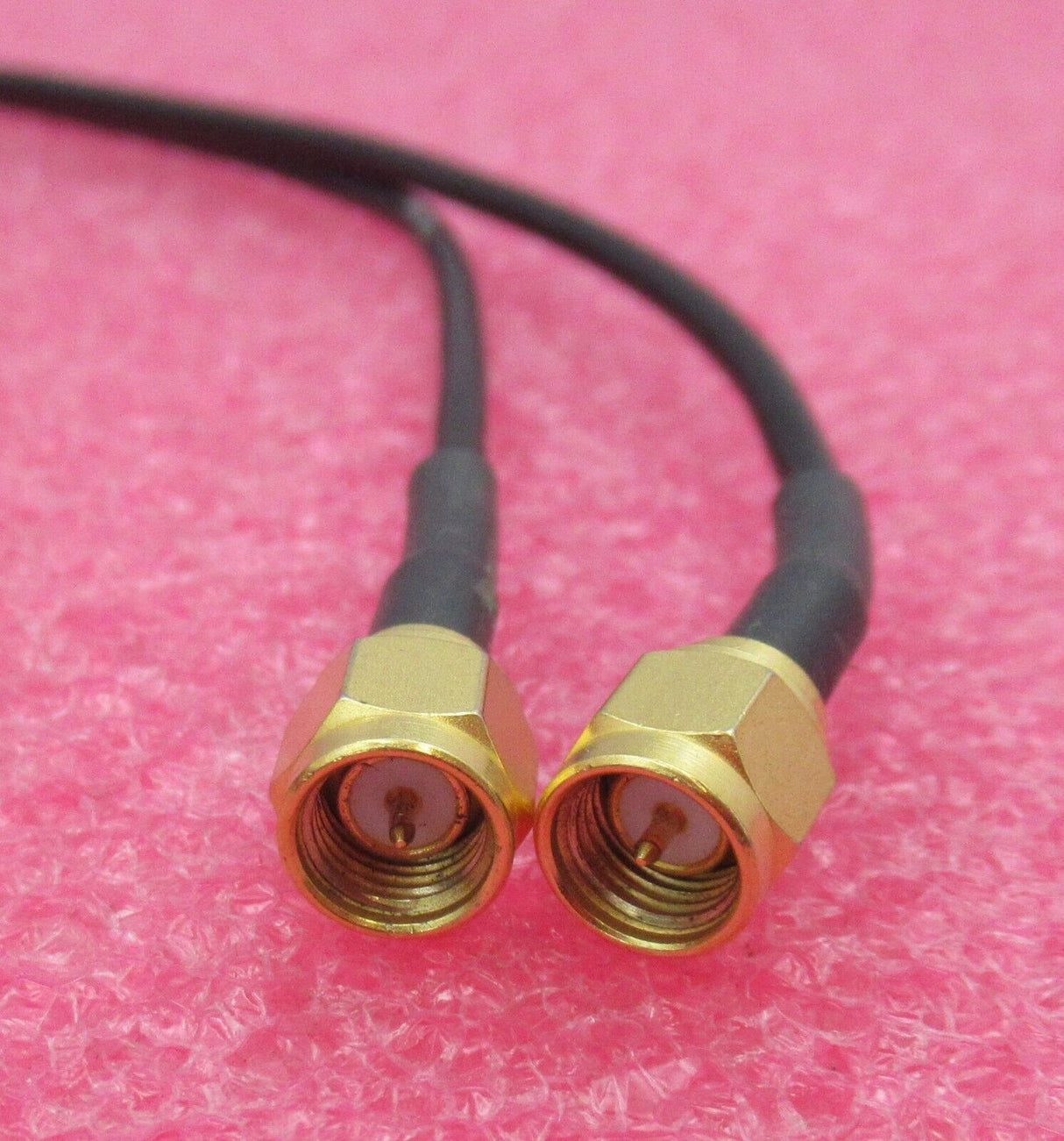 SMA Plug Male Straight To SMA Plug Male Straight 1M Black Coaxial RF Cable