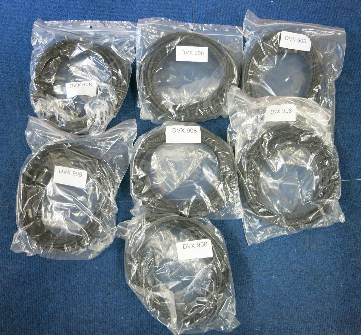 7x Teleste DVX908 5m Audio Cable Mini-DIN Open Cable for Teleste Modulators