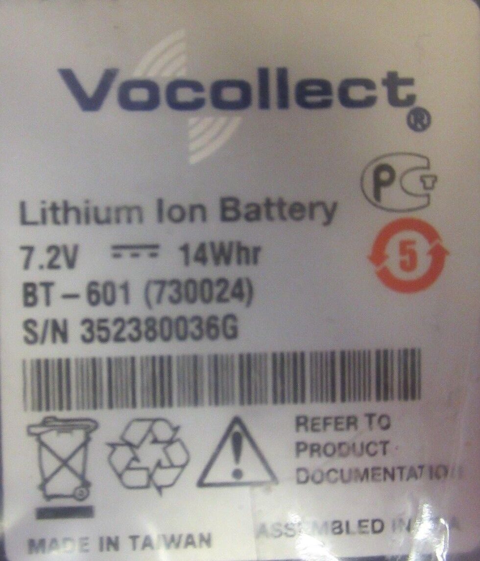 Nouvelle batterie rechargeable originale Vocollect 7,2 V-14 Wh BT-601 pour la série T2