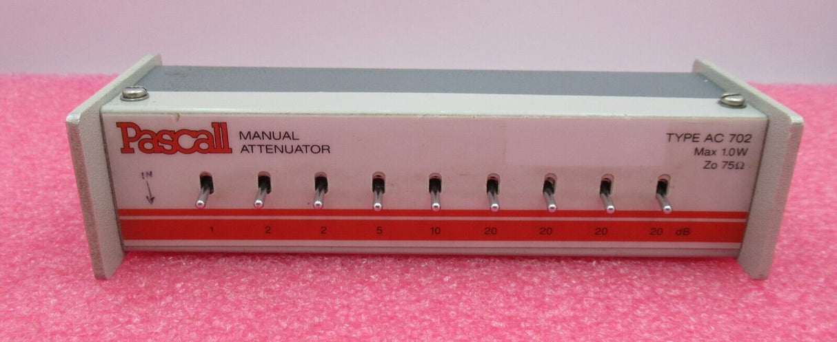Pascall AC702 1.0W 75 Ohm BNC To BNC Manual Switched Attenuator