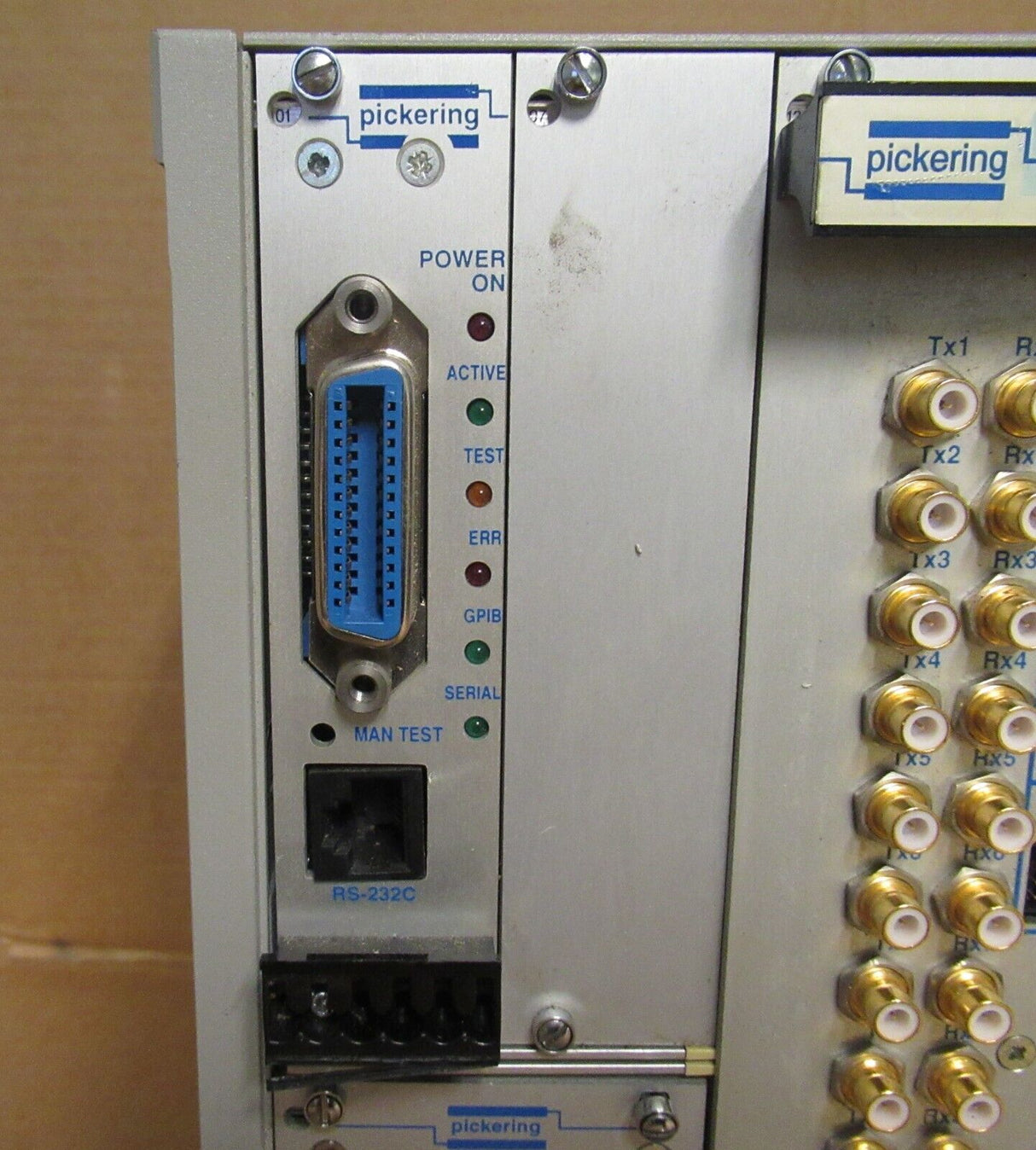 Pickering S1961 6U System 10-Slot Chassis 8x 20-790-711 Interface Modules