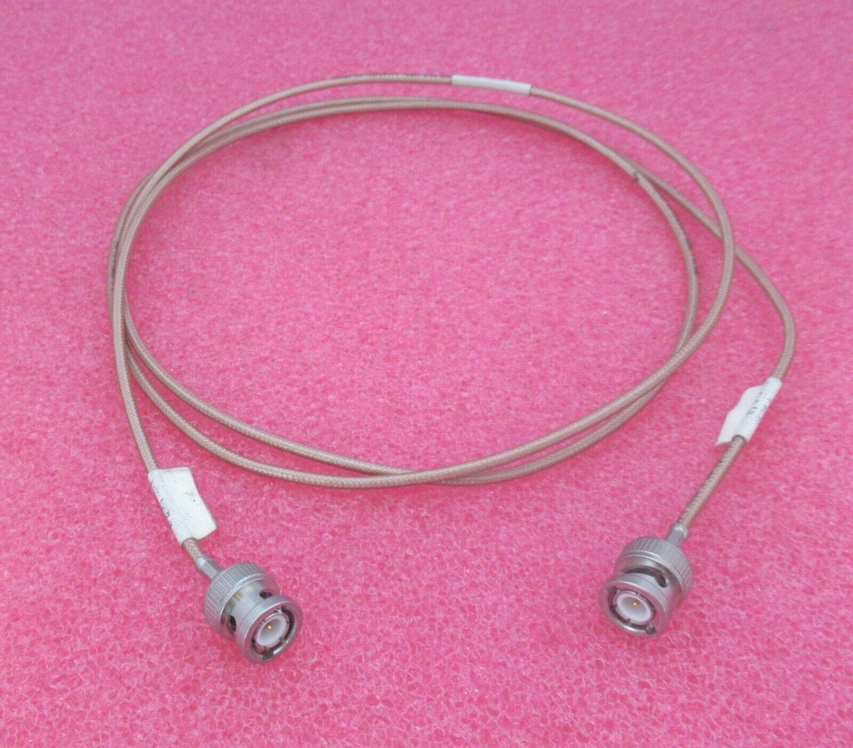 BNC Plug Male To BNC Plug Male 1.5M Light Brown Coaxial RF Cable