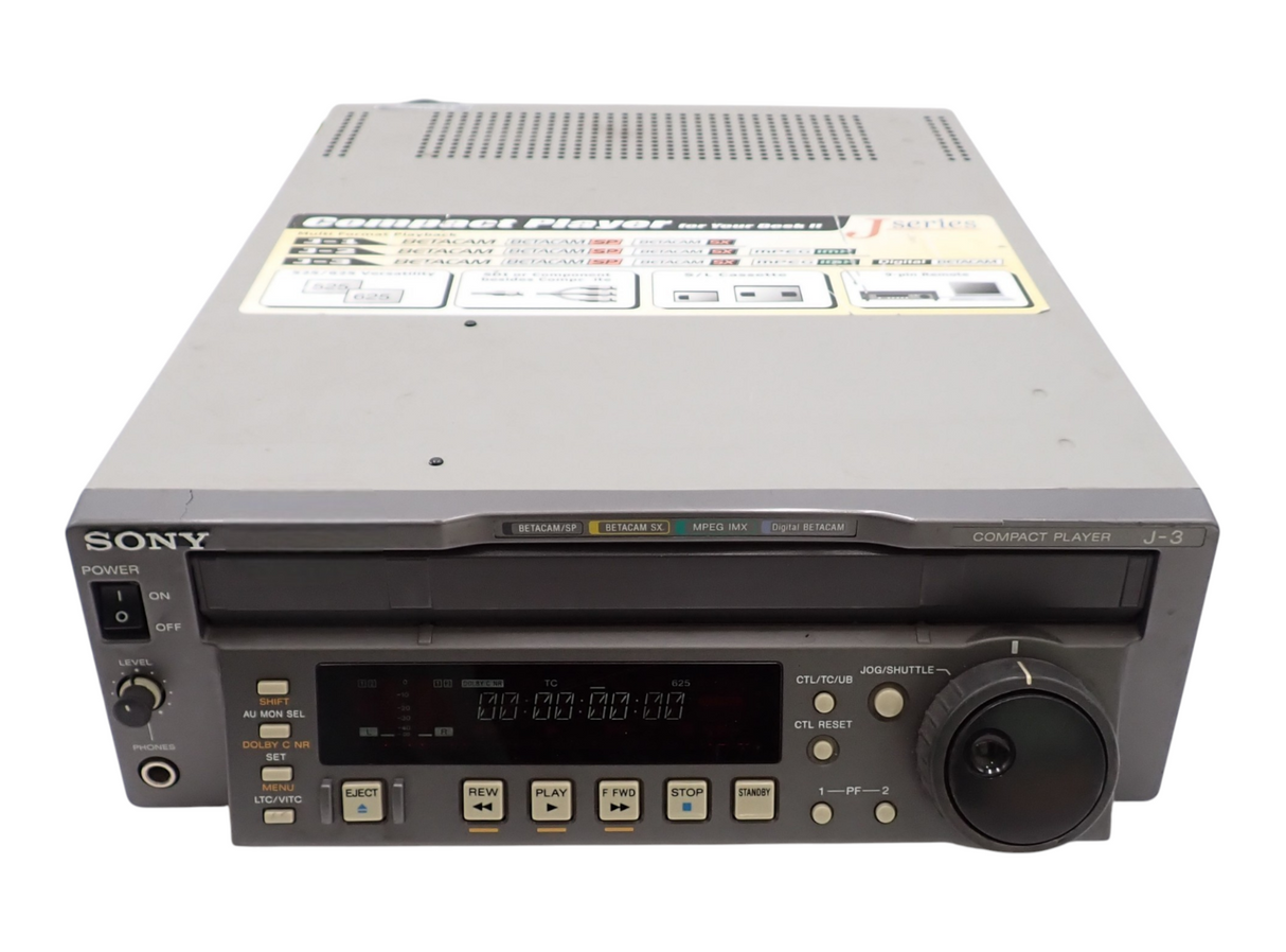 Sony J-3 Compact Multi-Format Tape Player SDI DigiBeta Player Betacam BetacamSP0