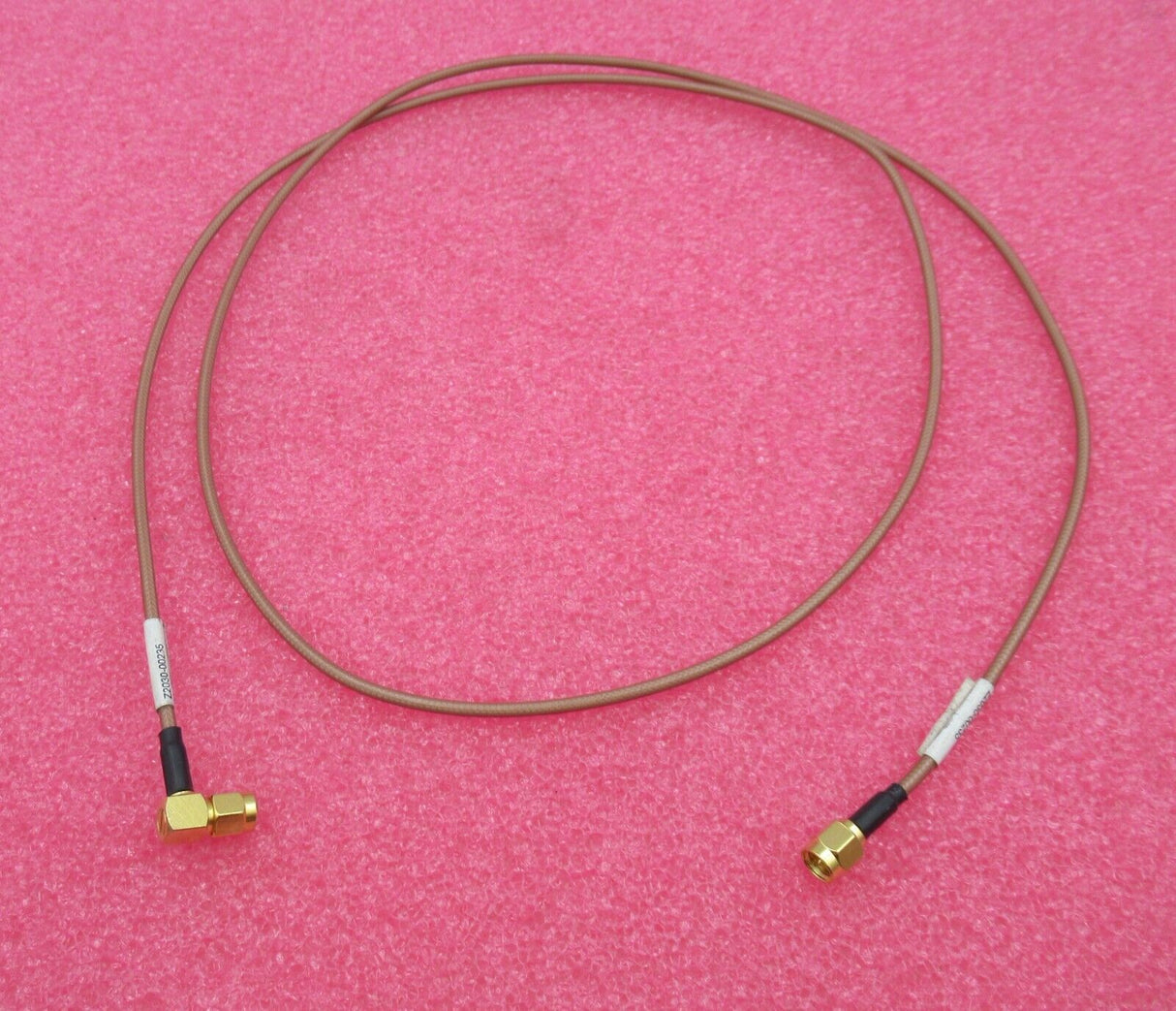 SMA Male Right Angle To SMA Male Straight 1.2M Brown Coaxial RF Cable