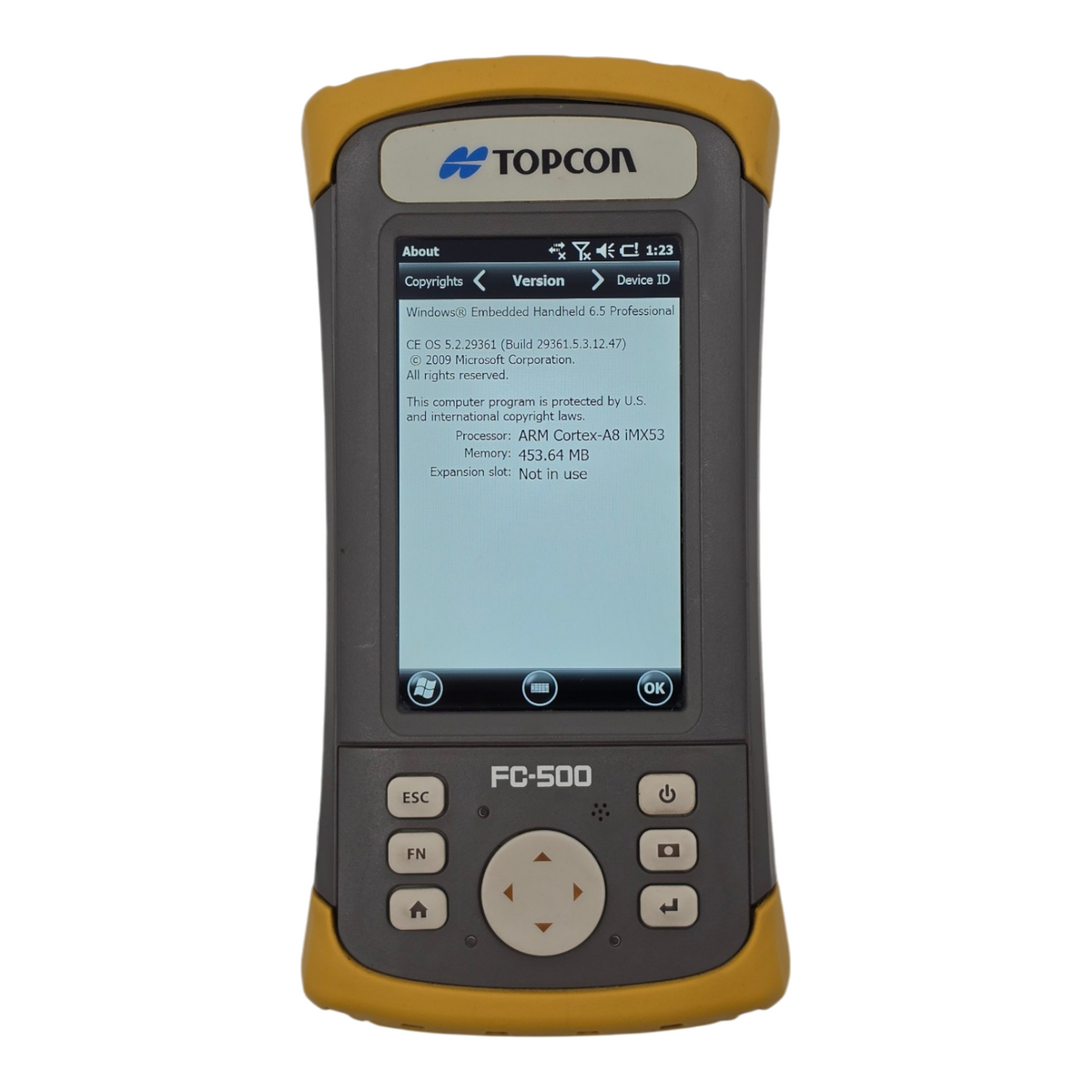 Topcon FC 500 Field Controller Surveying Data Collector Bluetooth WiFi MAGNET10