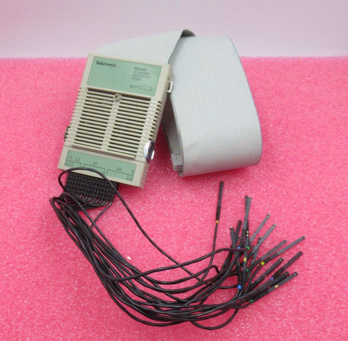 Tektronix P6490 174-2671-00 Logic Analyzer 20 Channel Acquisition Probe & Cables