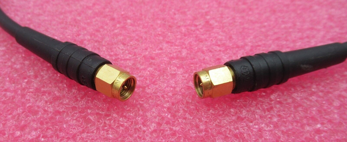 SMA Plug Male Straight To SMA Plug Male Straight 0.6M Black Coaxial RF Cable