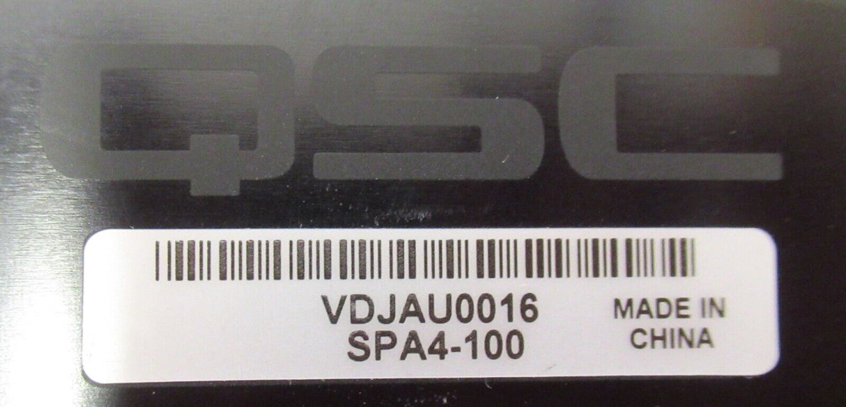QSC SPA4-100 Four-Channel 400W Low-Z / High-Z Amplifier For The Q-SYS Platform