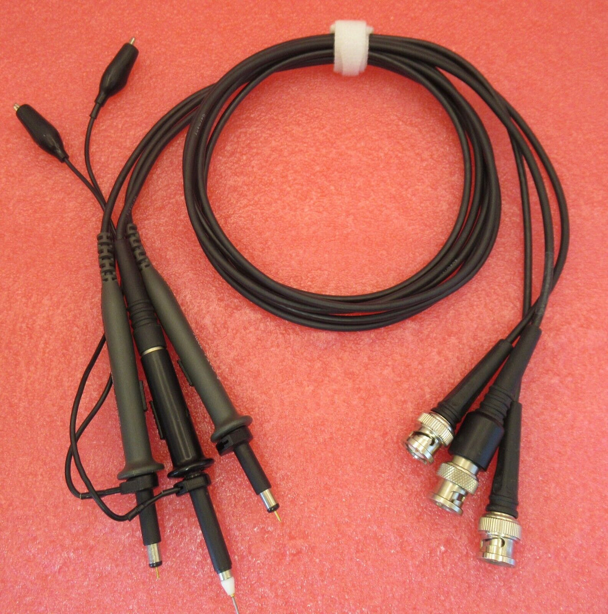 Lot de 3 sondes passives pour oscilloscope CAT Test Meter Crocodile Clip Connector Cable