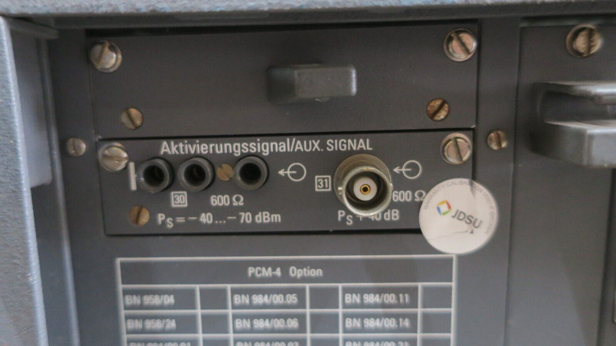 Wandel & Goltermann PCM-4 E1 PCM Digital Multiplexer Channel Measuring Set
