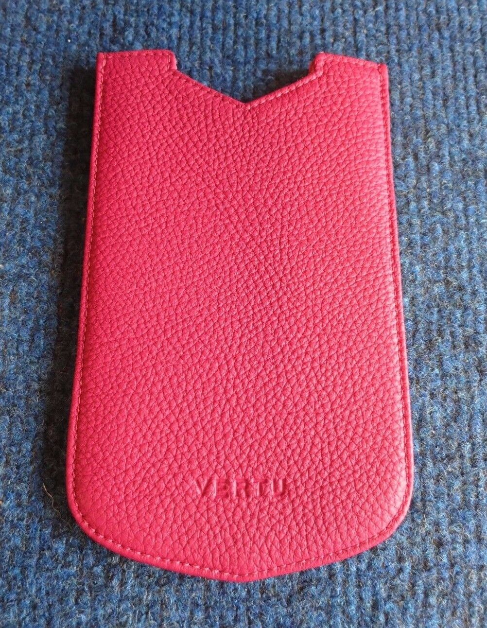 New Original Vertu Pink Calf Leather Slip Case 90mm x 150mm For Constellation