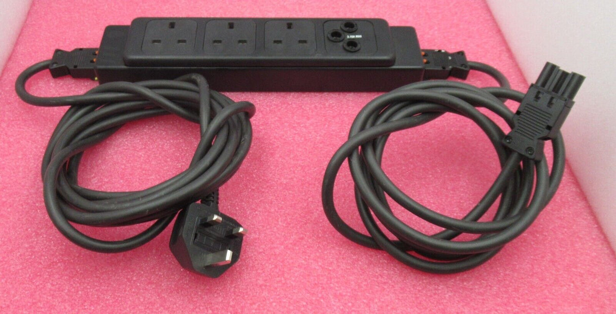 Under Desk Power Modular 3 Individually UK Sockets 3.15A Max BS 5733