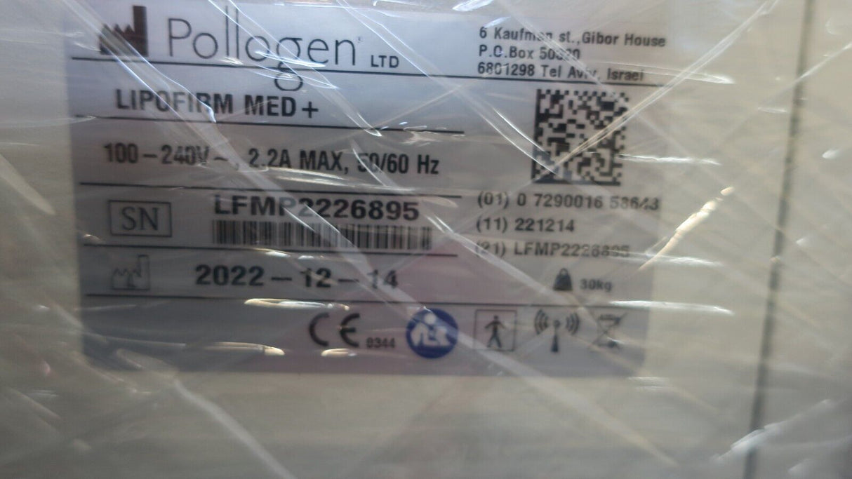 NEW Lumenis Pollogen Lipofirm Med + RF TriLipo VoluDerm Face Body Machine
